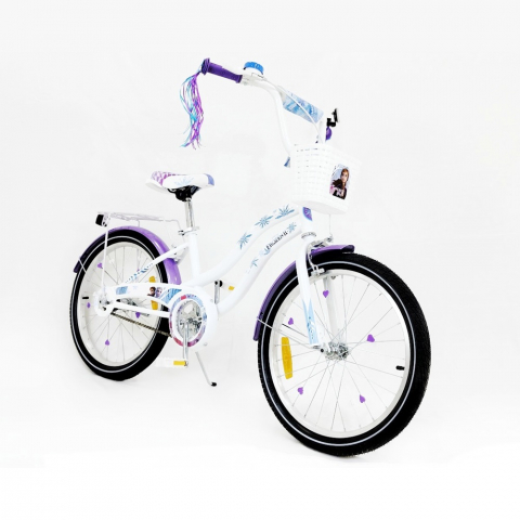 Bicicletă pentru copii Frozen 20”, cu cadru din oțel și jante din aluminiu – ideală pentru micii aventurieri! [1]