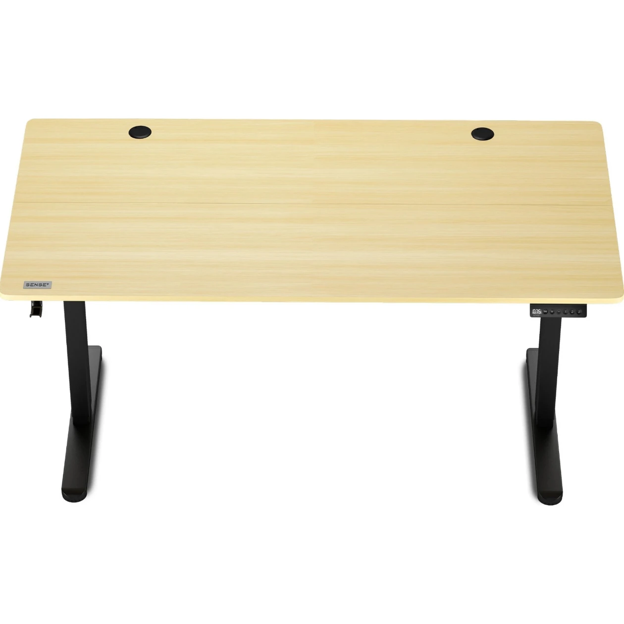 Birou reglabil pe înălțime Sense7 Nojo 140x70 Black Pine (Blat MDF, Cadru Metalic, Reglaj 72-118 cm) [4]
