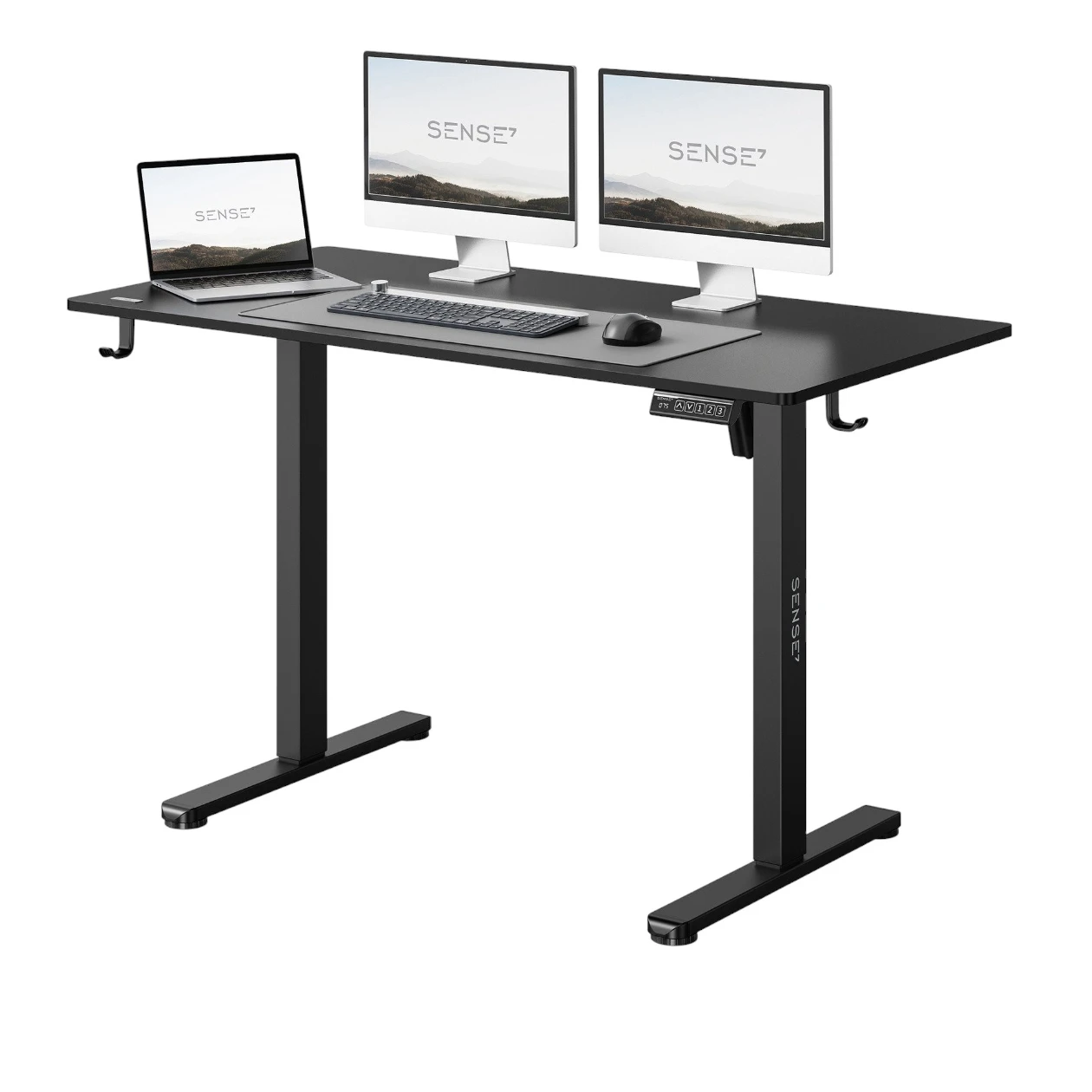 Mese pentru laptop - Регулируемый компьютерный стол Sense7 Nojo Light (120x60 см), Black