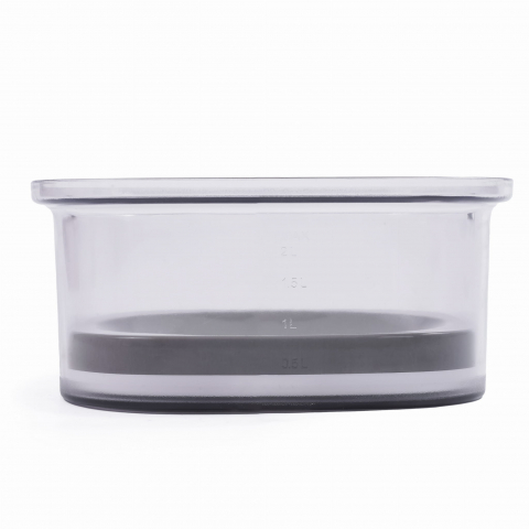 Bol pentru caine si pisica fara stropire, 2 litri, Jumi, Transparent [3]