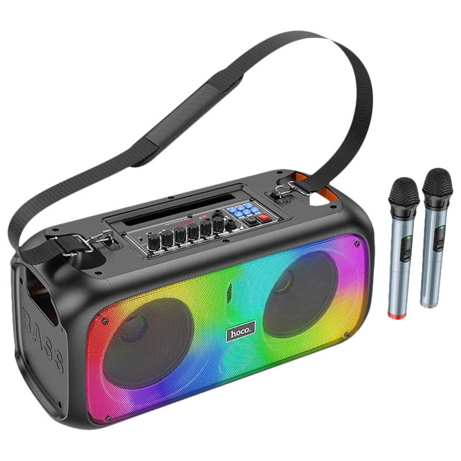 PartyBox - Boxă Portabilă BS54 Party – Sunet Puternic, Distracție Completă, Microfoane Incluse!