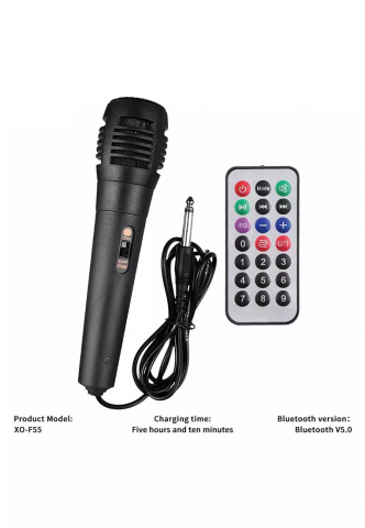 Boxă Portabilă Bluetooth XO F55 Boat 8″ Dual Speaker RGB, 20W (cu telecomandă și microfon cu fir) [6]