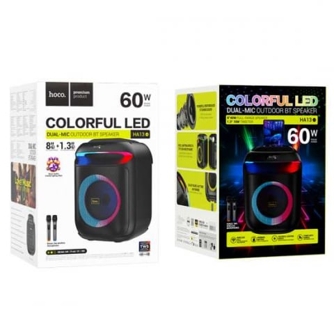 Boxă Portabilă HA13 Ramon – Putere de 60W și Două Microfoane Wireless [7]