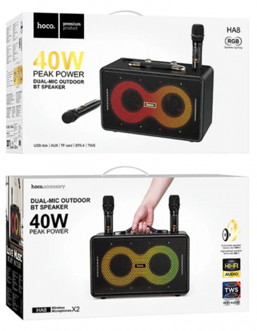 Boxă portabilă Bluetooth HA8 Ave – sunet echilibrat și karaoke oriunde [4]