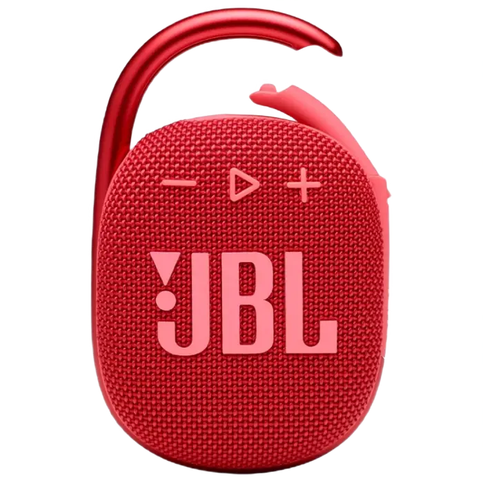 Boxe portabile - Boxă portabilă JBL Clip 4 Roșu – Sunet clar și rezistență extremă în format ultra-compact!