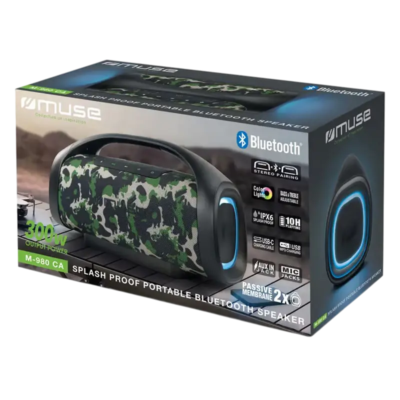 Boxă portabilă MUSE M-980 CA, Camuflaj [4]
