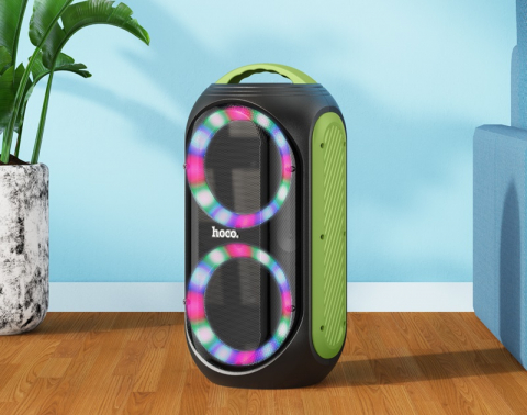 Boxă Portabilă Wireless DS33 – 30W, Bluetooth 5.0, Karaoke, Lumini RGB, Microfon UHF [2]