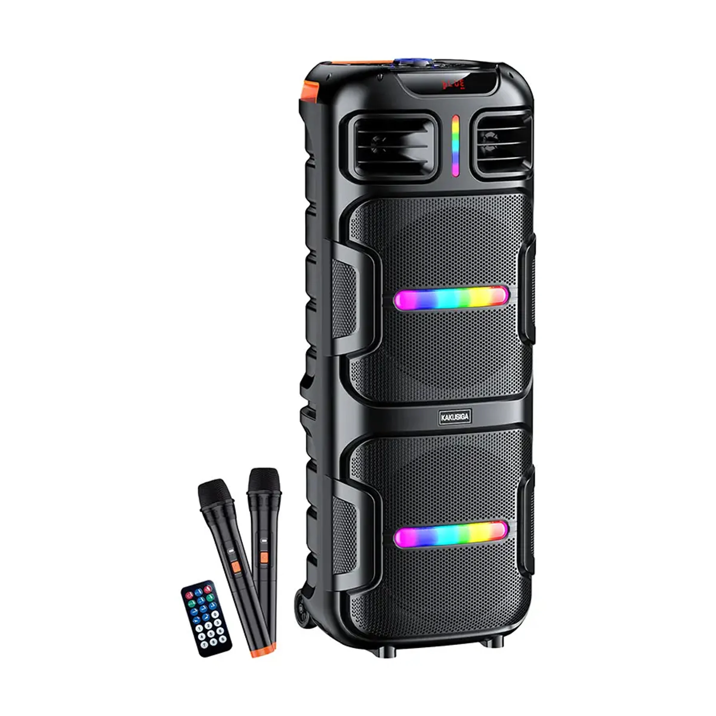 PartyBox - Беспроводная колонка KK-12201 GUANGMAN с цветной подсветкой – мощный звук и эффектный дизайн!