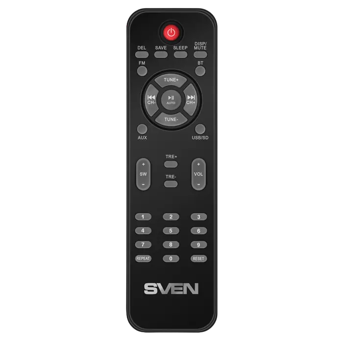 Компьютерная акустика 2.1 SVEN MS-2080 – 70Вт, Bluetooth, Радио FM, USB, SD-Карта, Пульт ДУ, MDF, Черная [2]