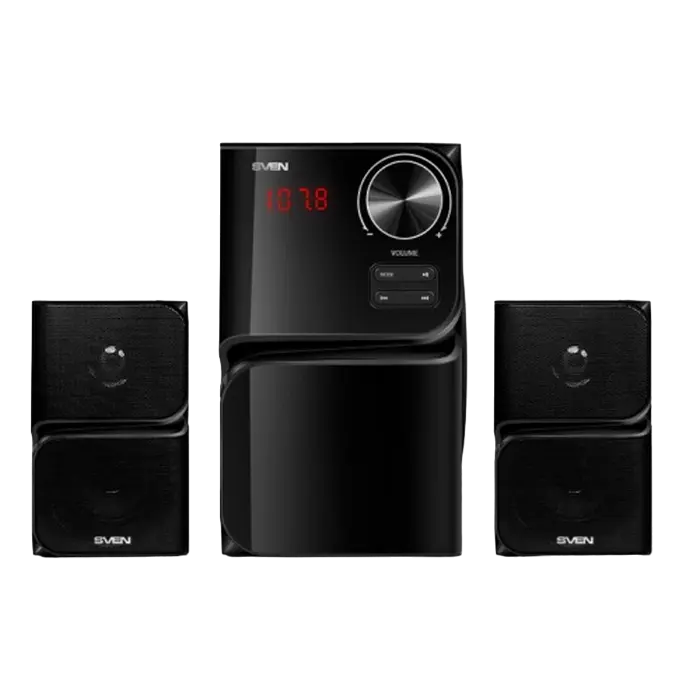 Boxe pentru calculator 2.1 SVEN MS-305, Negru – sunet puternic, bas profund și design elegant pentru orice spațiu! [1]