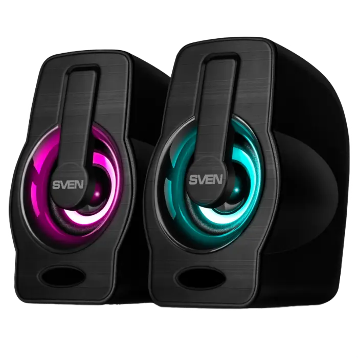 Periferice - Boxe SVEN "255" Black, 4w, USB power, Dynamic RGB lighting
