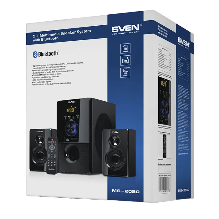 Boxe pentru calculator 2.1 SVEN MS-2050, Negru [5]