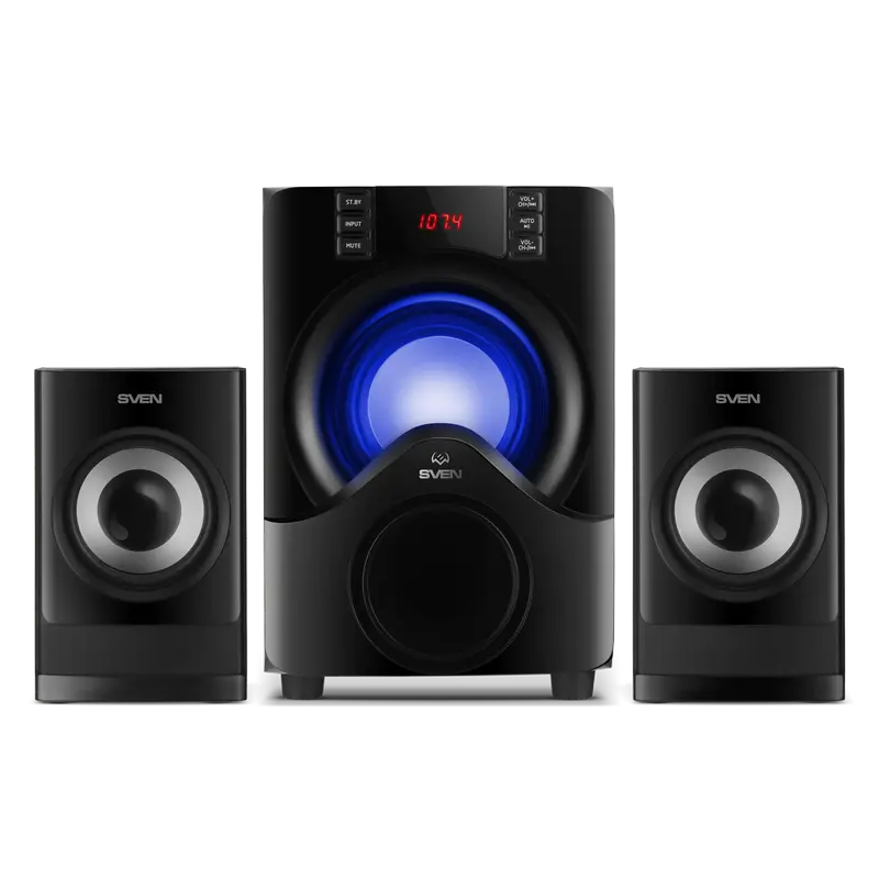 Sistem Audio 2.1 CH SVEN MS-312, Negru – Sunet Puternic și Clar pentru Birou sau Acasă [2]
