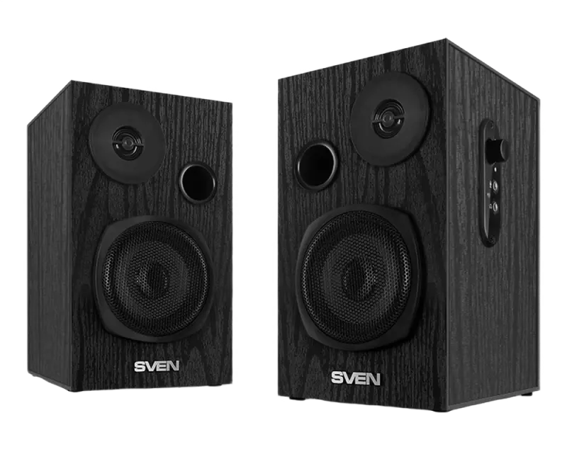 Boxe multimedia SVEN SPS-585 (Negru) – Sunet stereo clar și design clasic din MDF! [2]