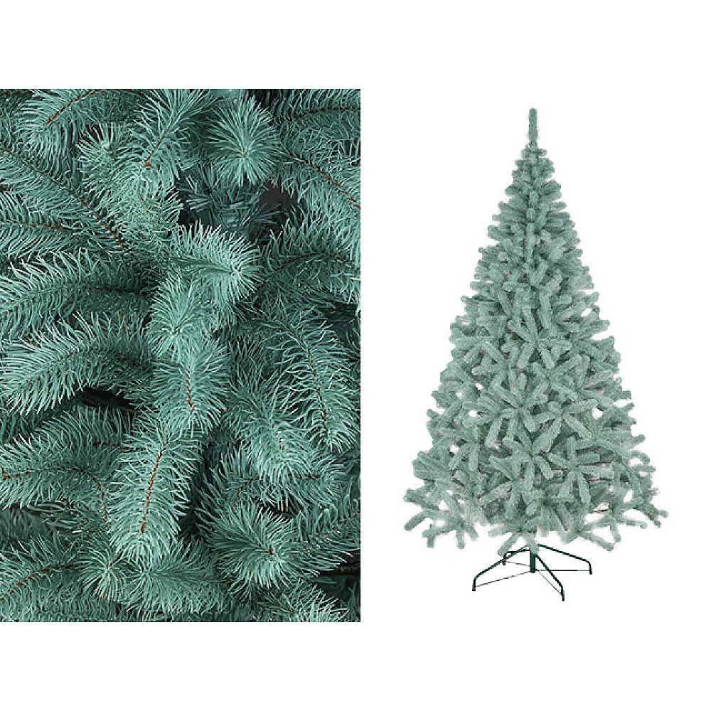Casa și grădina - Brad artificial Prezidențial Albastru 230 cm, 974 ramuri, ace turnate PE – Noblețe regală și realism absolut pentru Crăciunul tău!