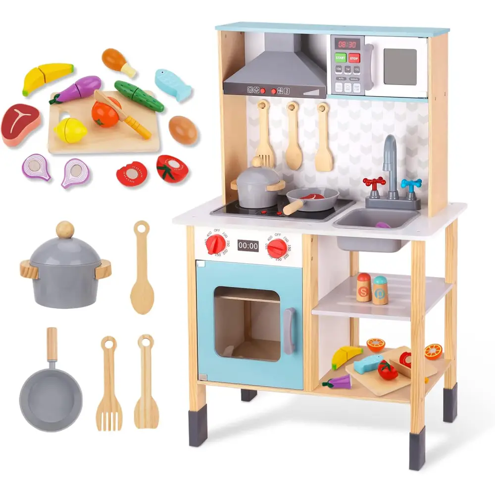 Mobilier de jucărie - Bucătărie de jucărie în set cu accesorii TK945 – Universul culinar al micilor bucătari (Art. 55214)