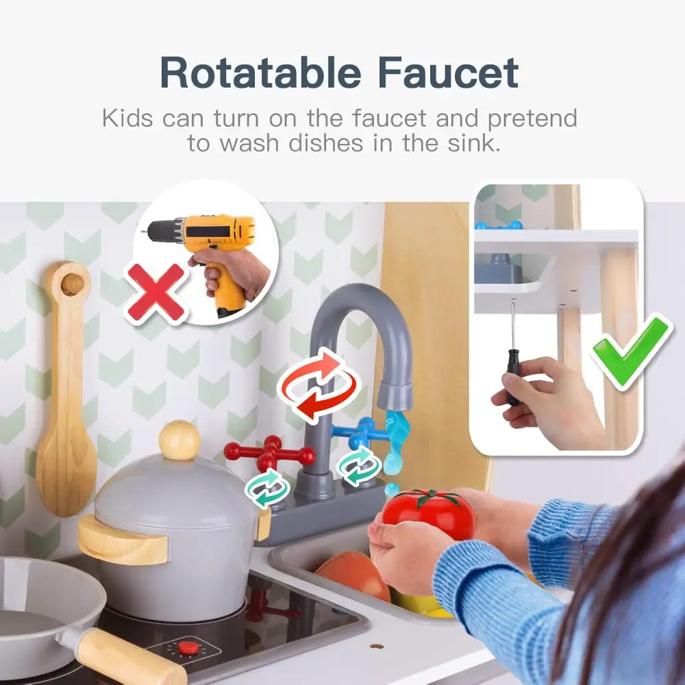 Bucătărie de jucărie în set cu accesorii TK945 – Universul culinar al micilor bucătari (Art. 55214) [2]