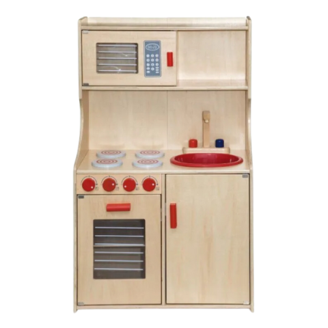 Mobilier de jucărie - Buctrie Modern din lemn, culoare natural  PolarB / VIGA