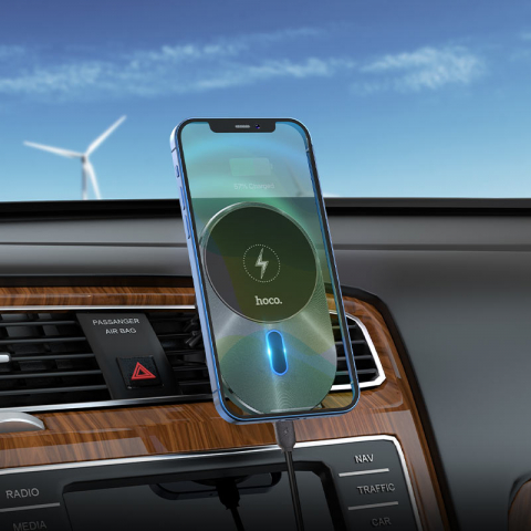 Telefoane - CA91 Magic magnetic wireless fast charging car holder