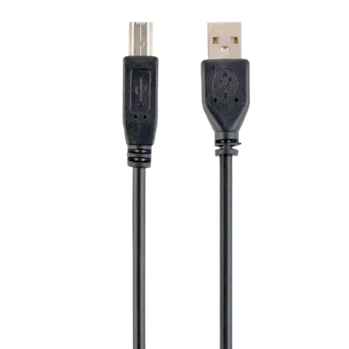 Кабель для передачи данных Gembird CCP-USB2-AMBM-15, USB Type-A/USB Type-B, 5м, Черный – Надежное подключение периферийных устройств [2]