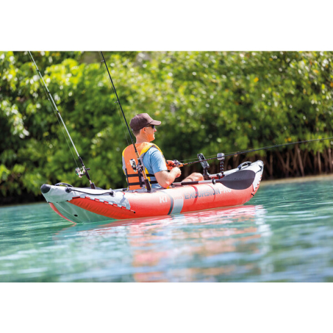 Caiac gonflabil INTEX Excursion Pro K1 cu vâsle și pompă, 305x91x46 cm – performanță profesională pentru aventuri pe apă [1]