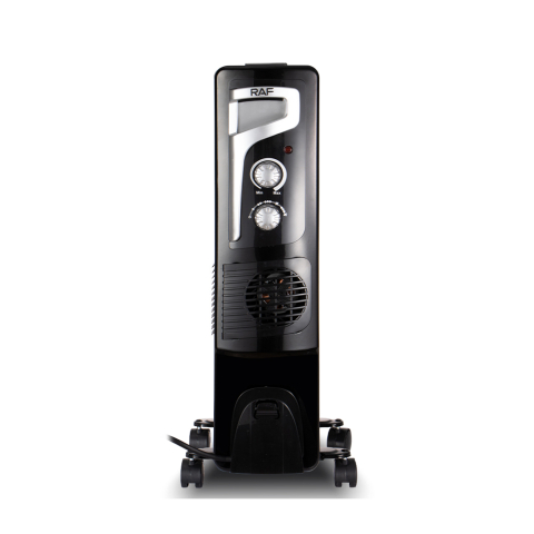 Calorifer electric cu ulei + Turbo Fan RAF R.1329B, 13 elemenți, 2900W, Negru Mat [2]