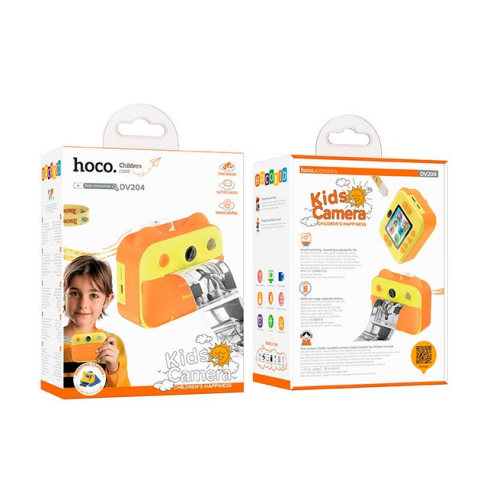 Camera Duală cu Funcție de Printare pentru Copii DV204 Galben [2]