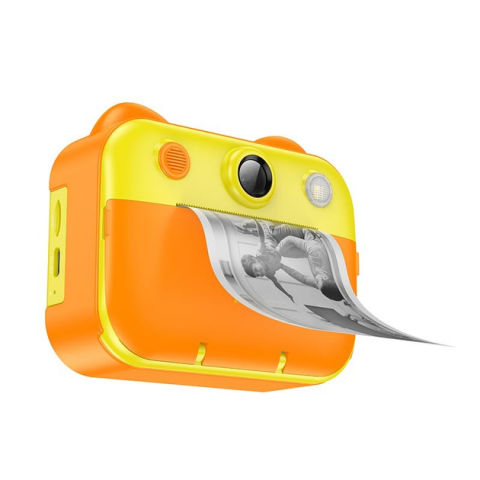 Jucării - Camera Duală cu Funcție de Printare pentru Copii DV204 Galben