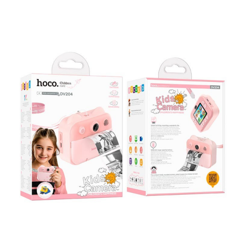 Camera Duală cu Funcție de Printare pentru Copii DV204 Roz [4]