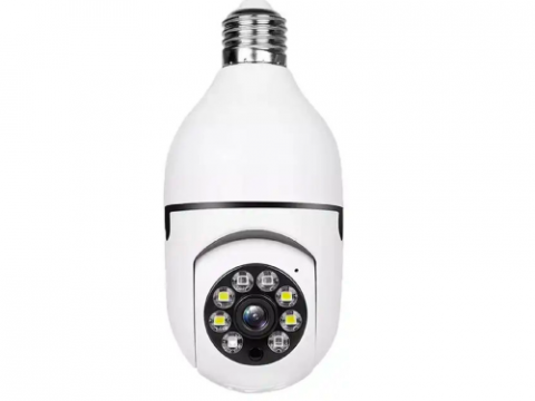 IP Camera - Умная Wi-Fi камера в виде лампочки E27, 2MP, 1080P, белая – скрытое видеонаблюдение с легкой установкой
