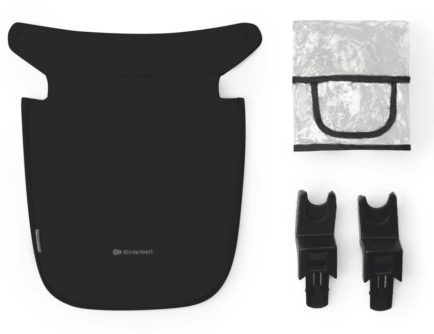 Cărucior Kinderkraft Newly 3în1 Mink Pro Black (Transformabil, Scaun Auto i-Size, Aluminiu, Negru) [9]