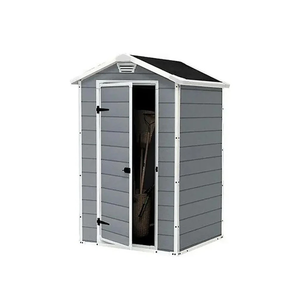 Casute de gradina - Căsuță de grădină Keter Manor 4X3 (129 x 103 x 196 cm) – Gri/Alb