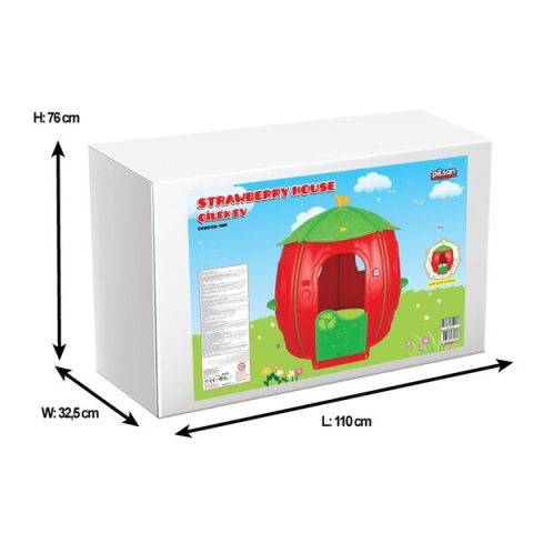 Детские домики - Детский игровой домик «Клубничка» Pilsan – Волшебный и яркий уголок для игр