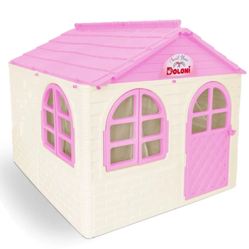 Детские домики - Детский игровой домик Doloni 138×130×120 см Розовый – Волшебный мир для игр