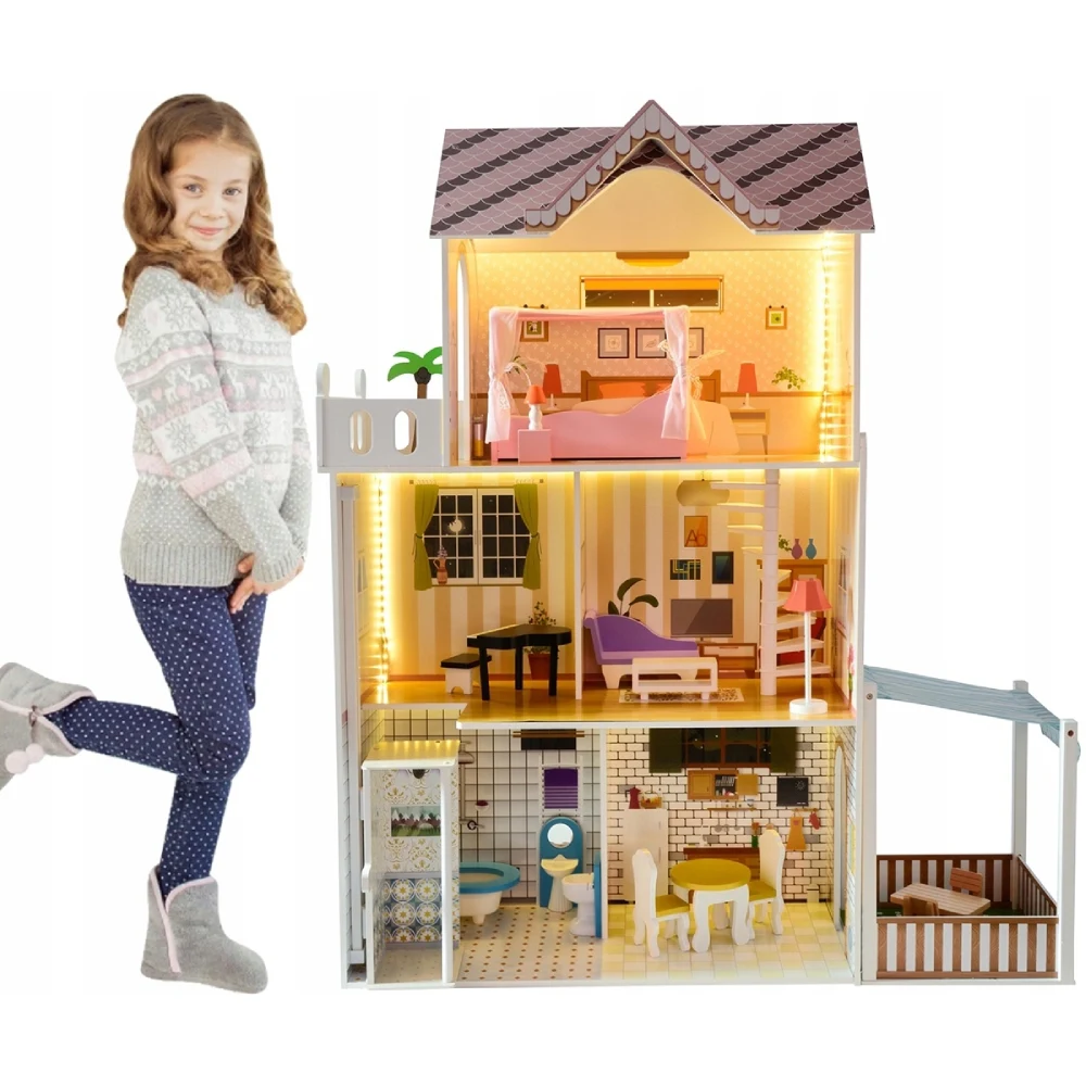 Căsuță din lemn pentru păpuși 63369 – joacă creativă și distractivă [1]