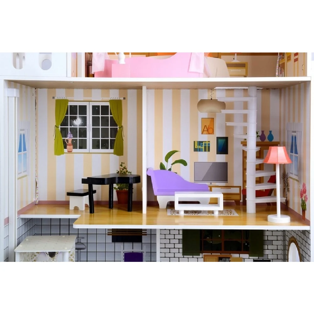 Căsuță din lemn pentru păpuși 63369 – joacă creativă și distractivă [6]