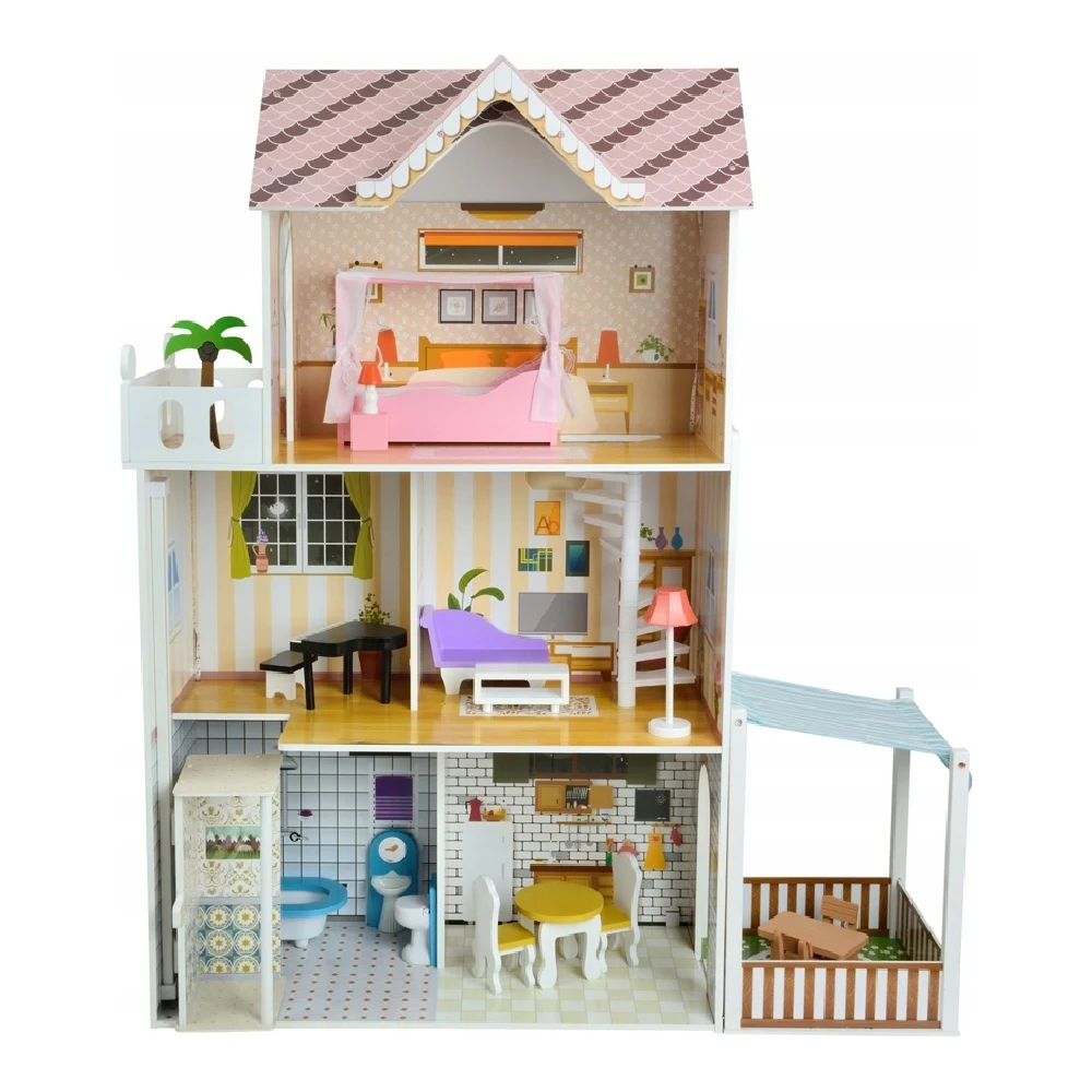 Игровые центры - Деревянный домик для кукол 63369 – творческая и увлекательная игра