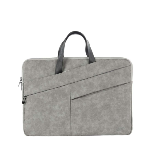 Genti Notebook - CB05 Dark grey laptop bag 15 inches (PU material, sheepskin material)