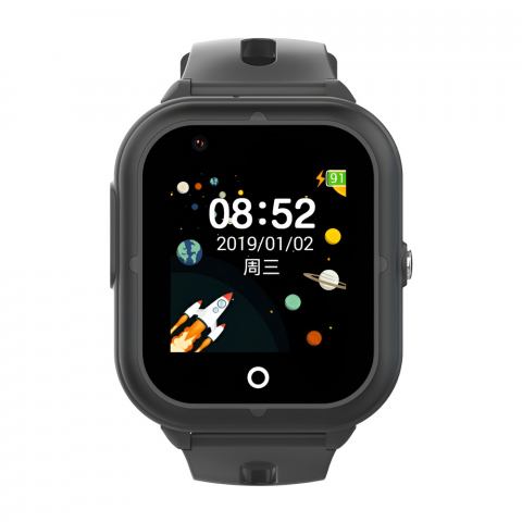Ceasuri inteligente pentru copii - Ceas inteligent pentru copii Wonlex 4G, CT07S, Negru