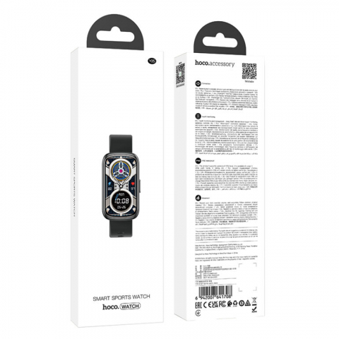 Ceas Inteligent Sport Y25, Negru – Performanță Compactă, Stil Sportiv [3]