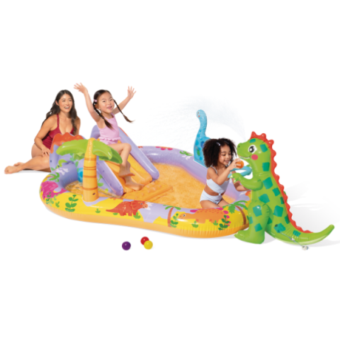 Jucării - Centrul de joacă gonflabil Intex „Dino Park”
