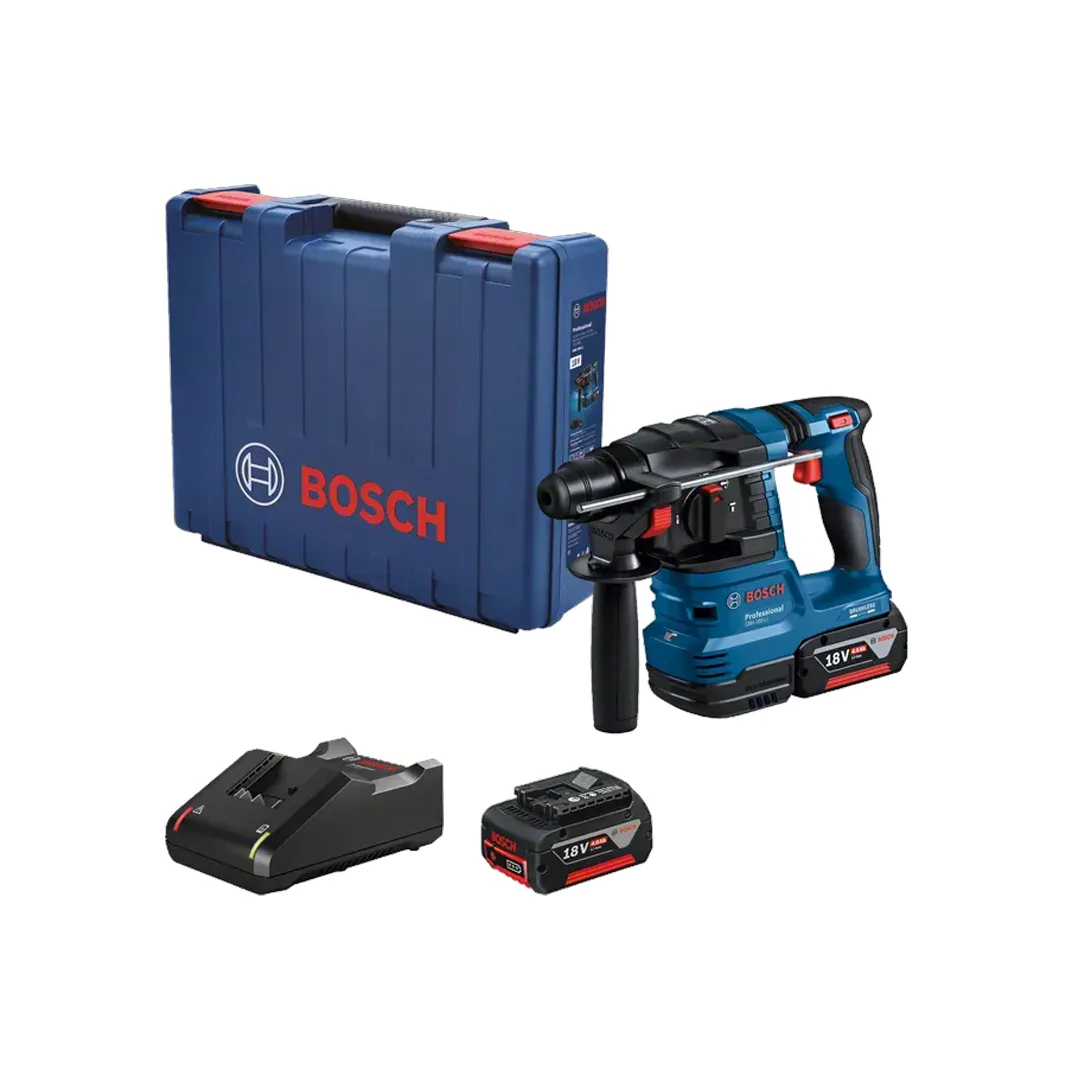 Аккумуляторный перфоратор SDS Plus Bosch GBH 185-LI Professional (18В, 2x4.0 Ач, 1.9 Дж, Бесщеточный, Чемодан) [1]