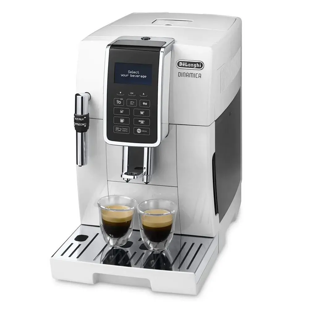DeLonghi ECAM 350.35.W – Aparat de cafea automat elegant, alb, cu râșniță integrată și spumare manuală a laptelui [5]