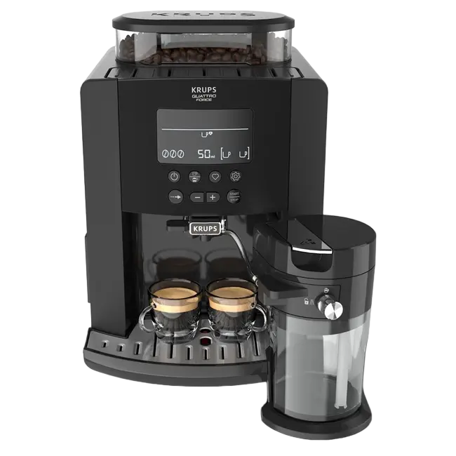 Aparate de cafea - Aparat de cafea Krups EA819N10, 1450W, 15 bar – espresso premium din boabe proaspete