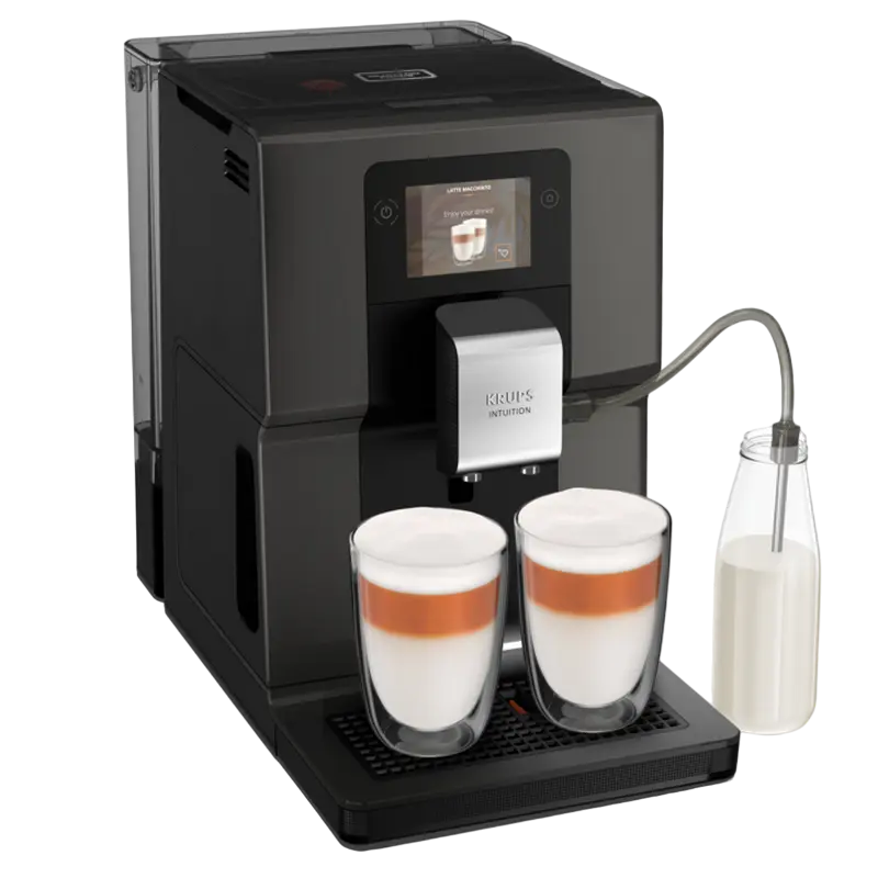 Aparat de cafea Krups EA872B10, 1450W, 15 bar, 3L – espressor automat cu 11 rețete, antracit [3]