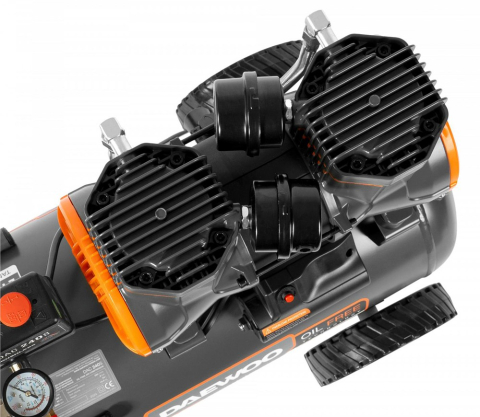 Compresor de aer fără ulei DAEWOO DAC 240S (1450W, 24L, 250 l/min, 8 bar, 2 Cilindri, Roți) [6]
