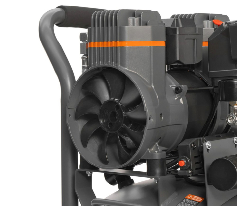 Compresor de aer fără ulei DAEWOO DAC 250SV (1450W, 30L, 250 l/min, 8 bar, 2 Cilindri, Roți) [10]