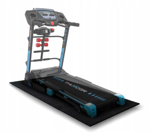 Шумоизолирующий фитнес-коврик THUNDER (189×89×0,6 см) – Черный [4]