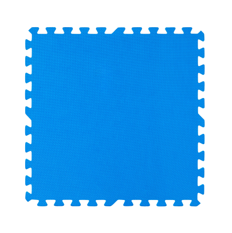 Коврик-пазл THUNDER, 6 частей (60×60×1 см) – Серо-синий [4]