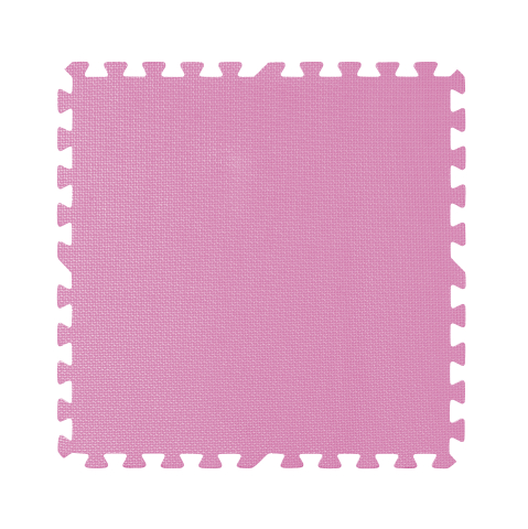 Коврик-пазл THUNDER, 6 частей (60×60×1 см) – Серо-розовый [3]